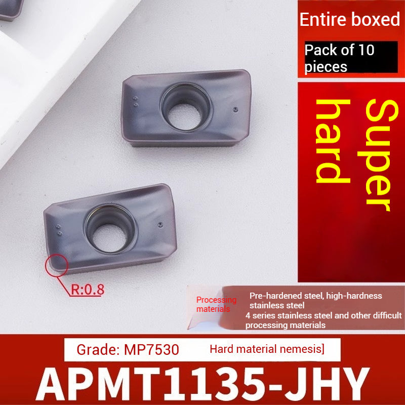 1026-CNC milling inserts APMT1135 carbide 1604 milling inserts fast feed R0.8 coated rough milling cutter grains Shandong Denso Pricision Tools Co.,Ltd.