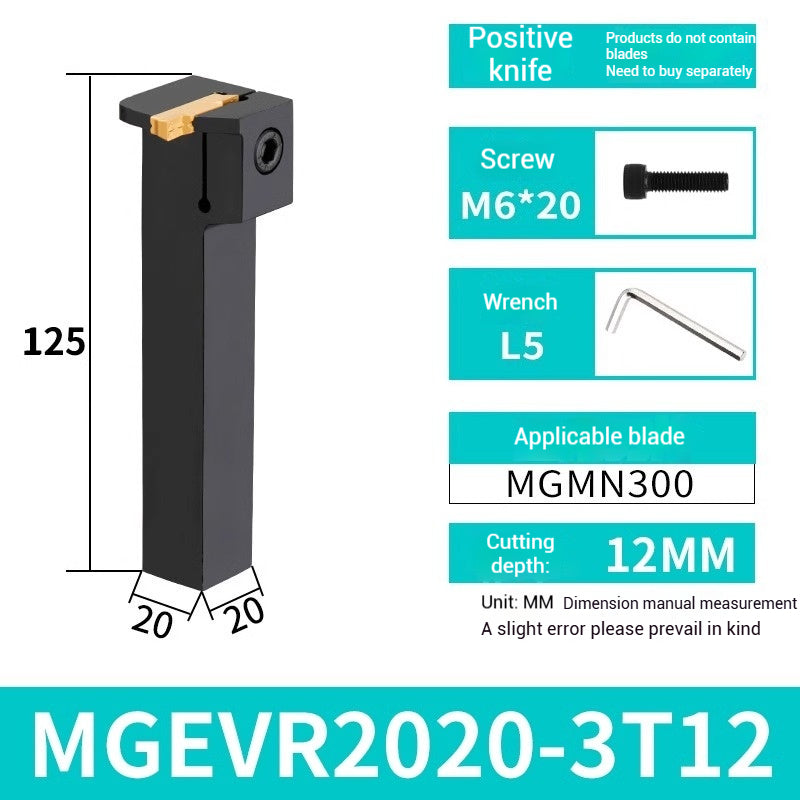 1023-CNC grooving cutter bar MGEVR1616-2 spring steel cutter 2020-3 lathe 7-shaped outer diameter cut off groove cutters Shandong Denso Pricision Tools Co.,Ltd.
