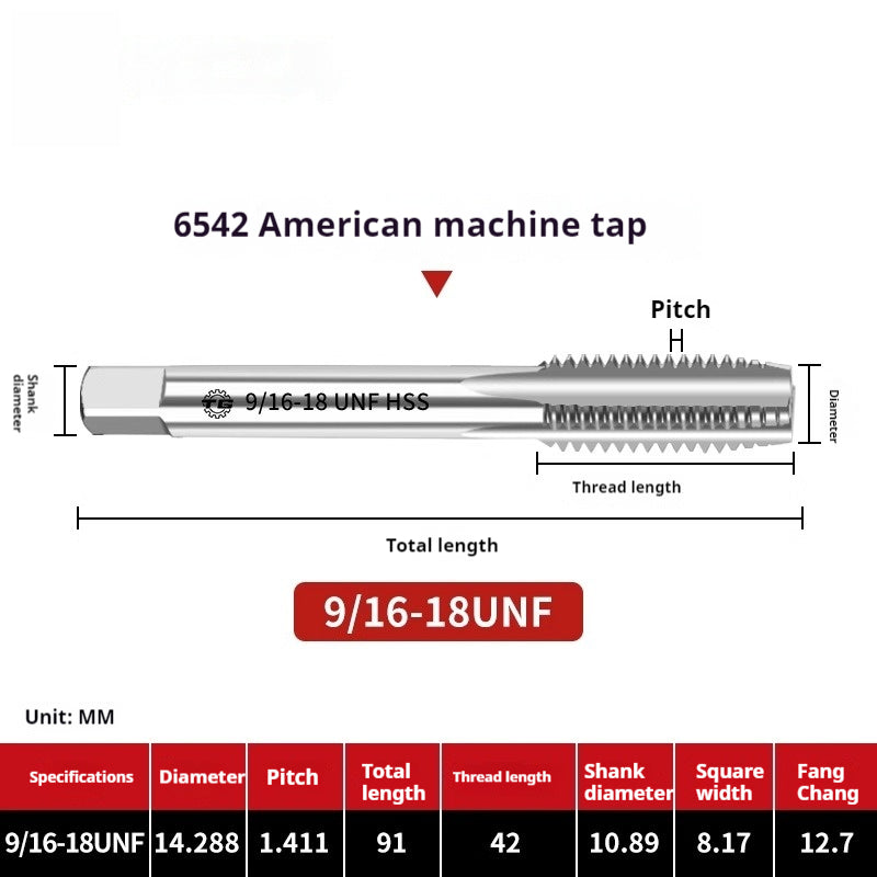2111-Tap threading machine with tap tapping American stainless steel tapping 1/4-3/5/8UNC UNF Shandong Denso Pricision Tools Co.,Ltd.
