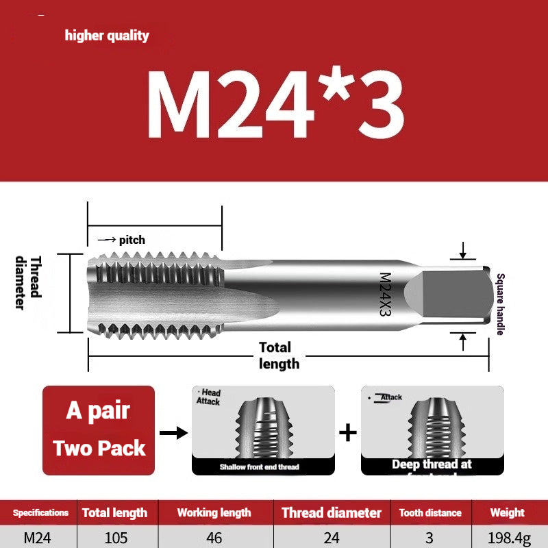 1086-Hand taps tapping tools tapping screws tapping set hand screws alloy steel m2m4m5m8m20 Shandong Denso Pricision Tools Co.,Ltd.