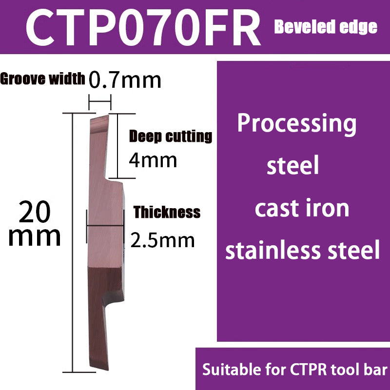 98-CTPA15FRN Swiss CNC Machine Blade Flat Bevel Groove Cutting Tool Shandong Denso Pricision Tools Co.,Ltd.