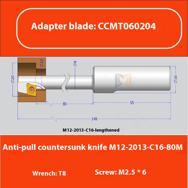 1075-Counterbore Cutter Bar Counterbore Cutter Counterbore Cutter Counterbore Scraper Cutter Counterbore Boring Cutter CNC Counterbore Milling Cutter Bar M16 Shandong Denso Pricision Tools Co.,Ltd.
