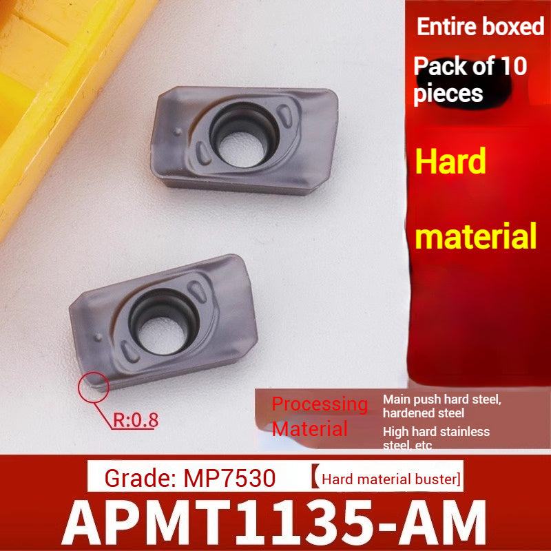 1026-CNC milling inserts APMT1135 carbide 1604 milling inserts fast feed R0.8 coated rough milling cutter grains Shandong Denso Pricision Tools Co.,Ltd.