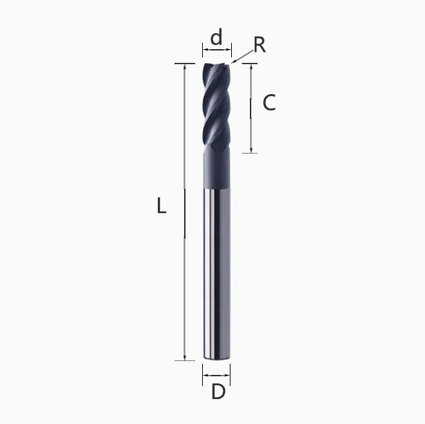 2130-Diamond coated graphite special milling cutter PCD tungsten steel jizhi carbon fiber electrode cutter end mill 4 flutes Shandong Denso Pricision Tools Co.,Ltd.
