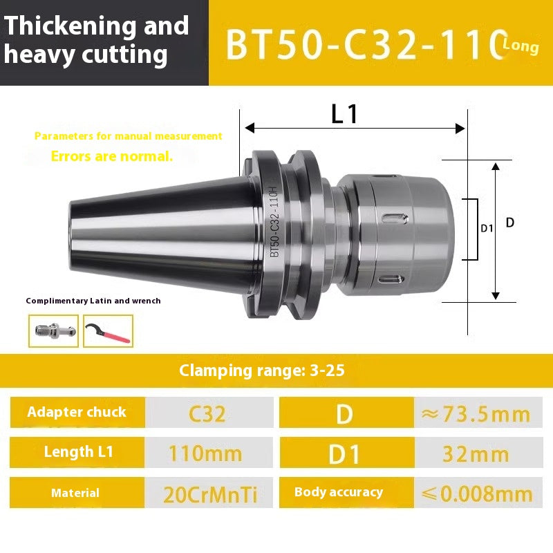 2103-CNC tool holder BT40 BT30 BT50 strong tool holder CNC machining center C32 strong chuck extended tool holder Shandong Denso Pricision Tools Co.,Ltd.