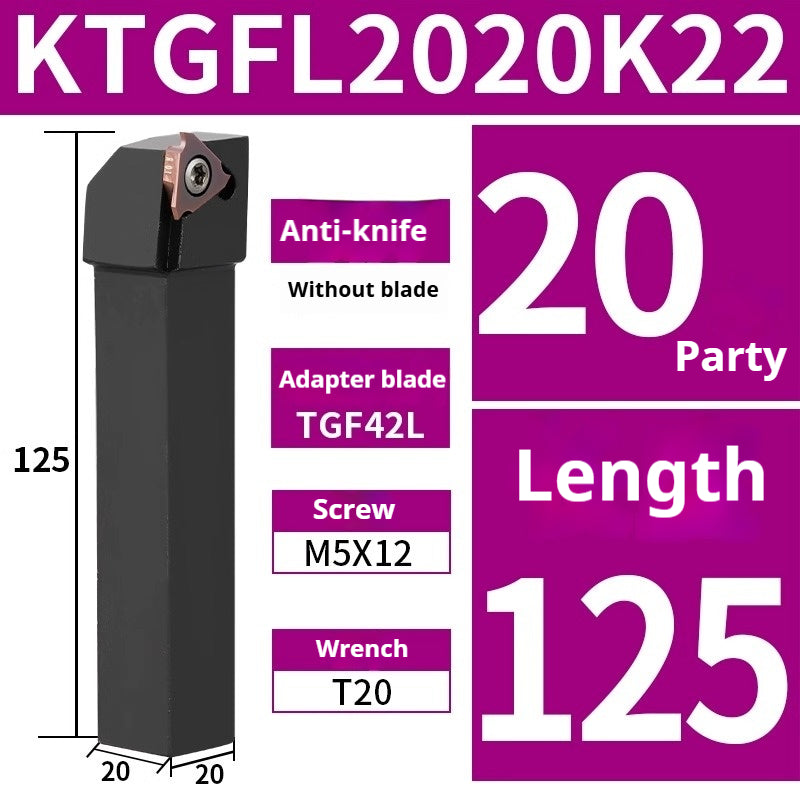 1013-Shallow groove cutter bar CNC grooving cutter bar / side stand mounted shallow groove KTGFR2020K16-F Circlip groove cutter TGF32 Shandong Denso Pricision Tools Co.,Ltd.