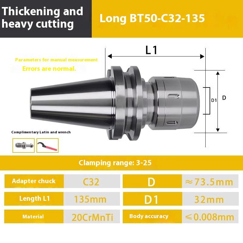 2103-CNC tool holder BT40 BT30 BT50 strong tool holder CNC machining center C32 strong chuck extended tool holder Shandong Denso Pricision Tools Co.,Ltd.