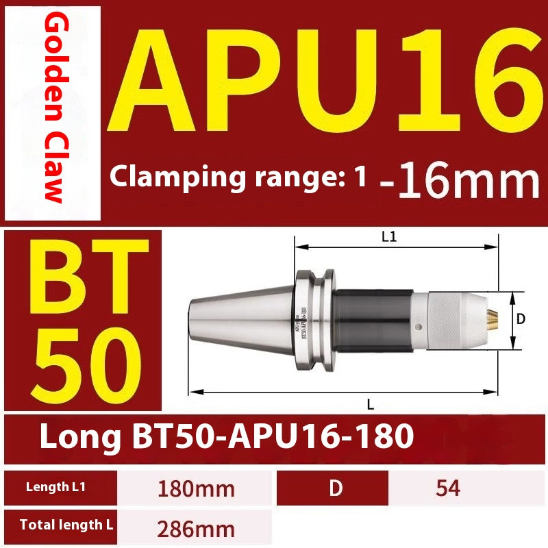 1077-APU one-piece self-tightening drill chuck BT30/BT40/BT50-APU08/13/16 drill bits straight shank milling cutter bits Shandong Denso Pricision Tools Co.,Ltd.