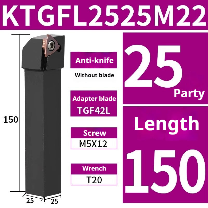1013-Shallow groove cutter bar CNC grooving cutter bar / side stand mounted shallow groove KTGFR2020K16-F Circlip groove cutter TGF32 Shandong Denso Pricision Tools Co.,Ltd.