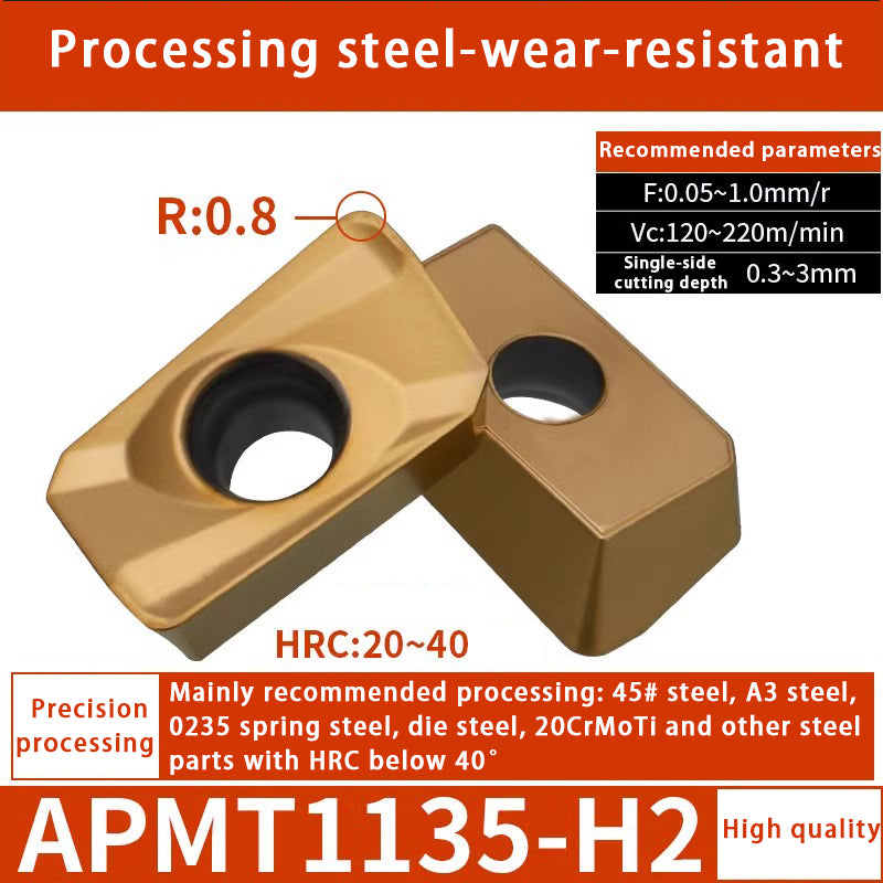 140-CNC milling blade APM T1135 stainless steel special alloy blade Shandong Denso Pricision Tools Co.,Ltd.