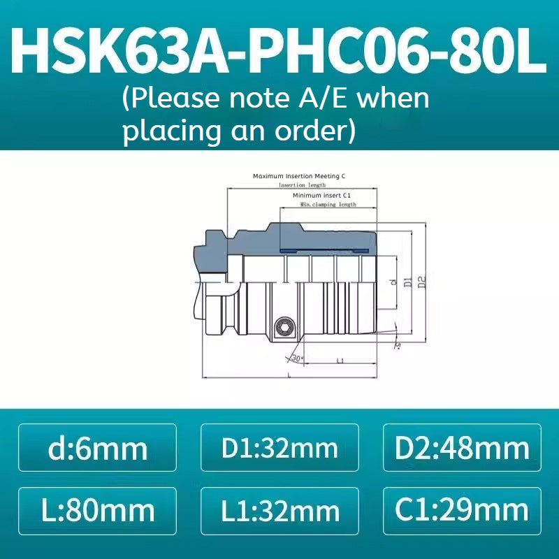 10023 HSK100AHSK63A Hydraulic toolholderPHC imported high precision hydraulic toolholderHydraulic toolholder Shandong Denso Pricision Tools Co.,Ltd.