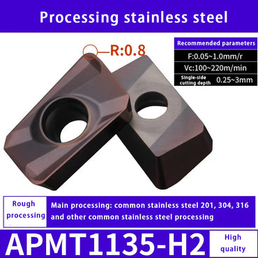 140-CNC milling blade APM T1135 stainless steel special alloy blade Shandong Denso Pricision Tools Co.,Ltd.