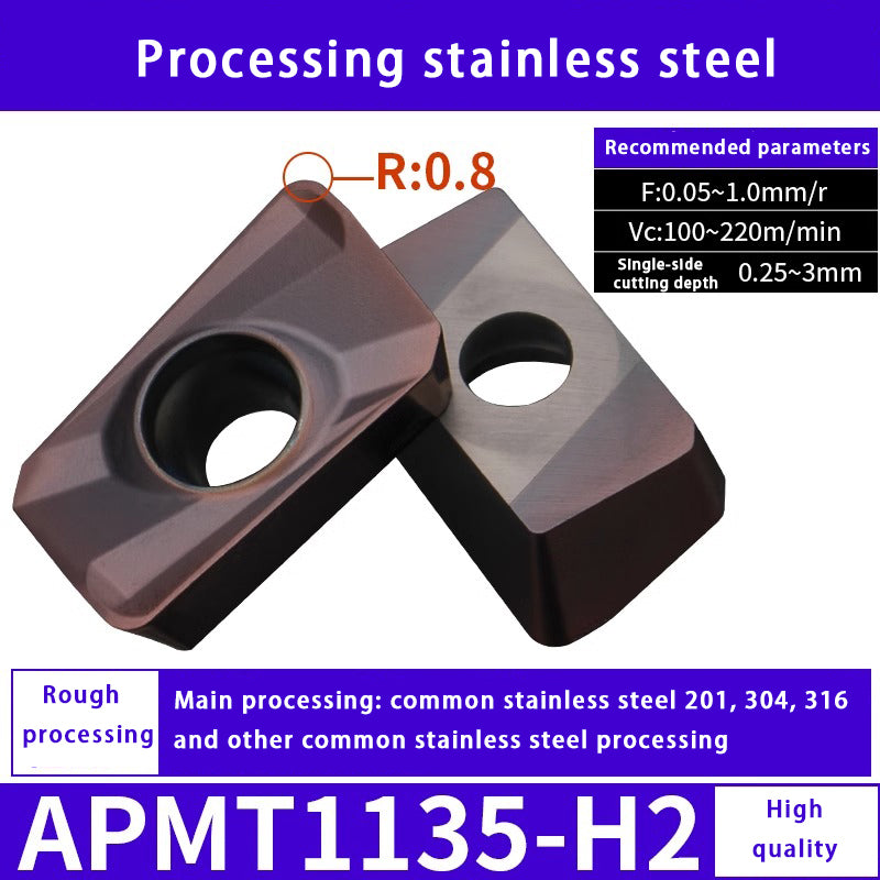 140-CNC milling blade APM T1135 stainless steel special alloy blade Shandong Denso Pricision Tools Co.,Ltd.