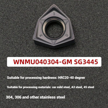 1054-90 degree fast feed WNE heavy cutting MFWN right angle milling cutter shank WNMU040304 double-sided hexagonal milling cutter blade Shandong Denso Pricision Tools Co.,Ltd.