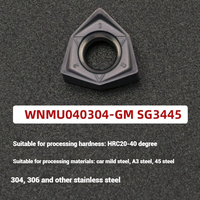1054-90 degree fast feed WNE heavy cutting MFWN right angle milling cutter shank WNMU040304 double-sided hexagonal milling cutter blade Shandong Denso Pricision Tools Co.,Ltd.