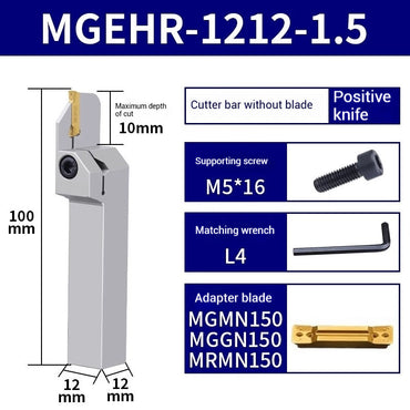 1021-CNC grooving toolholder spring steel toolholder vibration resistant and hardened MGEHR/L series lathe machine clamped grooving toolholder Shandong Denso Pricision Tools Co.,Ltd.