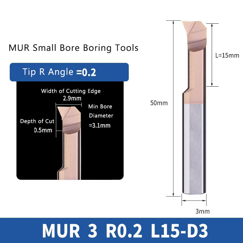 MUR Small Bore Boring Tool Coating Coating Carbide Integral Internal Boring Cutter Shandong Denso Pricision Tools Co.,Ltd.
