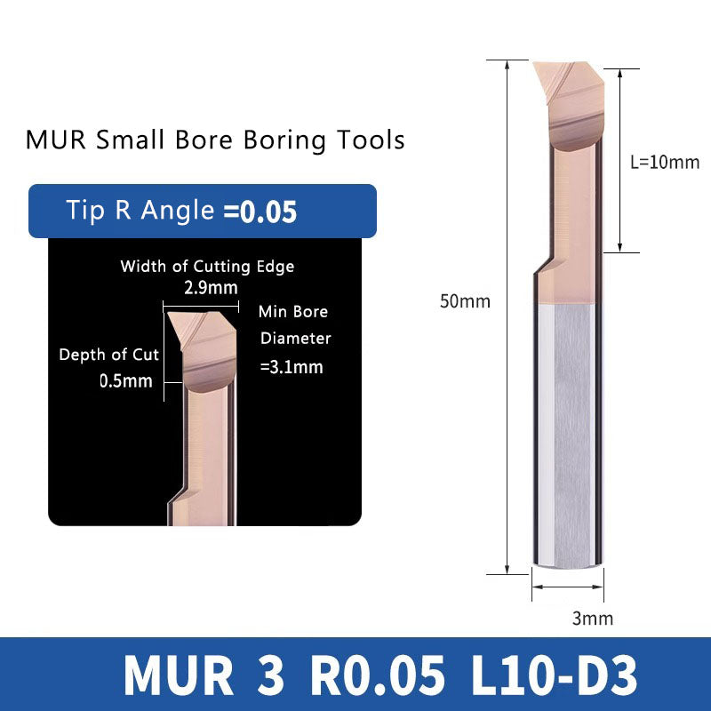 MUR Small Bore Boring Tool Coating Coating Carbide Integral Internal Boring Cutter Shandong Denso Pricision Tools Co.,Ltd.