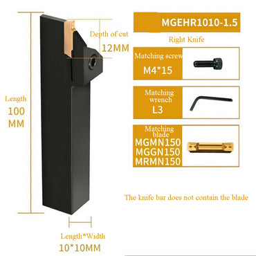 4090-MGEHR2020-3 straight  knife lathe tool lengthened cutting knife slotting knife
