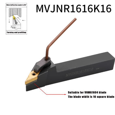3022-External turning tool bar 93 degree external turning tool MVJN lathe tool