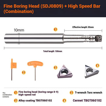 1070-SDJ Fine Boring Tools Fine Boring Heads Adjustable BT40 Fine Boring Tools Set Machining Center Small Bore Fine Boring Tools Shandong Denso Pricision Tools Co.,Ltd.