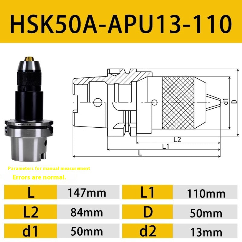 2104-HSK63A-APU13 APU16 Integrated Drill Chuck HSK100A-APU13 APU16 Shandong Denso Pricision Tools Co.,Ltd.