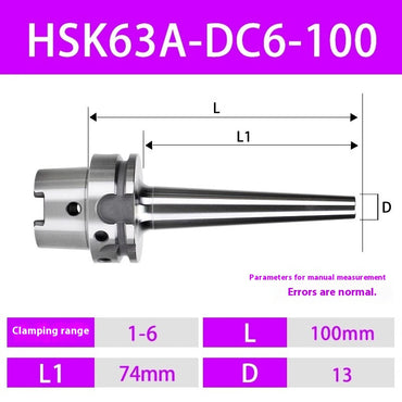2099-HSK63A Pull-back Chucks HSK100A 50A Back-Pull Chucks DC06 08 12 Small Diameter Chucks Shandong Denso Pricision Tools Co.,Ltd.