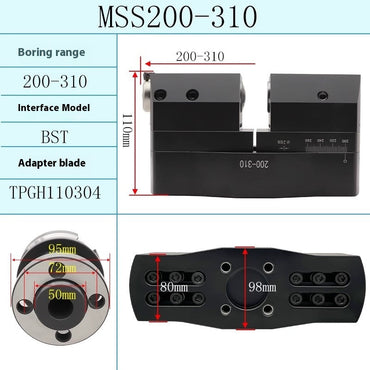 1074-Machining Center Adjustable Heavy Duty Large Bore Fine Adjustment Fine Boring Bars 200-1200 Bridge Type BST Boring Bars BT50 Shandong Denso Pricision Tools Co.,Ltd.