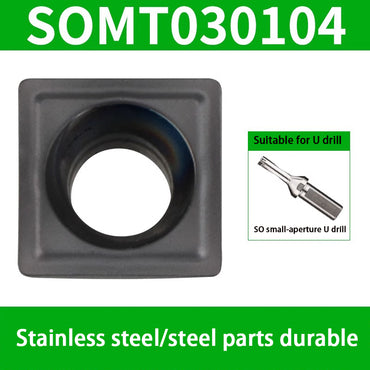 112-Small-diameter U drill CNC internal cooling water outlet small hole drill SOMT03/SOMG04 small hole fast drill blade Shandong Denso Pricision Tools Co.,Ltd.