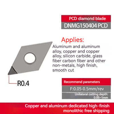 1033-Diamond inserts copper and aluminum special CNC lathe tools gemstone lathe cutter grain super bright PCD cutter head diamond cutter head Shandong Denso Pricision Tools Co.,Ltd.
