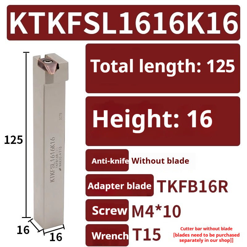 1002-CNC Swiss machine external circle grooving and cutting tool bar KTKFR non-biased head row tool machine horizontal loading tool bar KTKFSL Shandong Denso Pricision Tools Co.,Ltd.