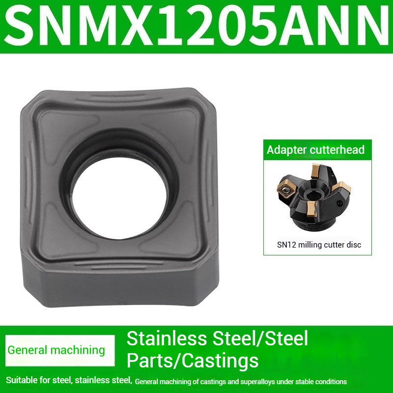 1029-SNMX1205AFNN Fast Feed Heavy Duty CNC Milling Inserts Double Sided Octagonal 45 Degree Square Roughing Milling Inserts Shandong Denso Pricision Tools Co.,Ltd.
