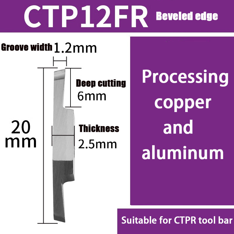 98-CTPA15FRN Swiss CNC Machine Blade Flat Bevel Groove Cutting Tool Shandong Denso Pricision Tools Co.,Ltd.