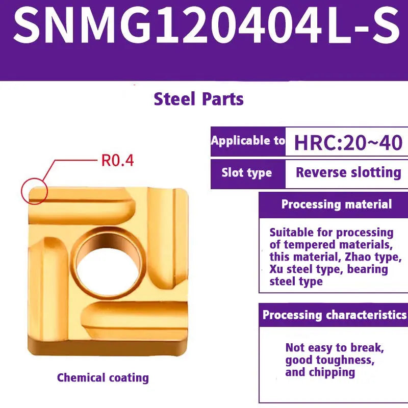 SNMG120408/04 Steel Castings Square insert Bits Shandong Denso Pricision Tools Co.,Ltd.