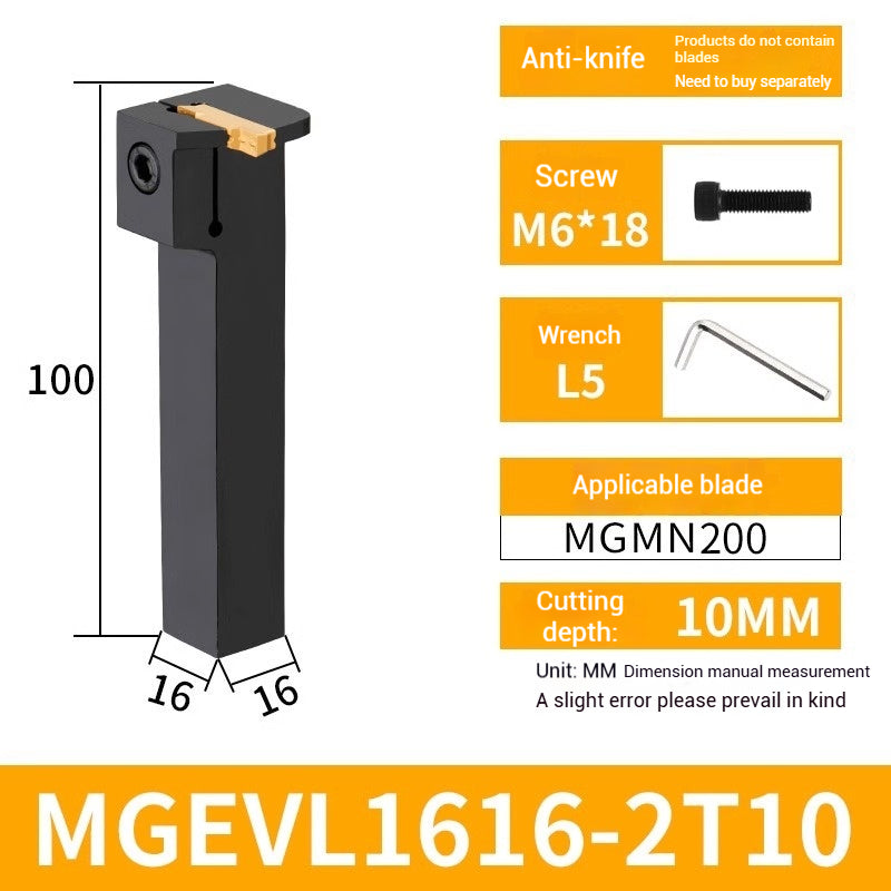 1023-CNC grooving cutter bar MGEVR1616-2 spring steel cutter 2020-3 lathe 7-shaped outer diameter cut off groove cutters Shandong Denso Pricision Tools Co.,Ltd.