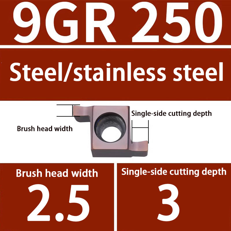 101-Inner hole grooving 7GR 100/150/200 CNC small diameter 8GR/9GR200/250/300 Swiss machine blade Shandong Denso Pricision Tools Co.,Ltd.