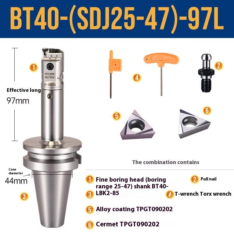 1071-SDJ Fine Boring Tools Fine Boring Heads Adjustable BT40 Fine Boring Tools Set Machining Center Small Bore Fine Boring Tools Shandong Denso Pricision Tools Co.,Ltd.