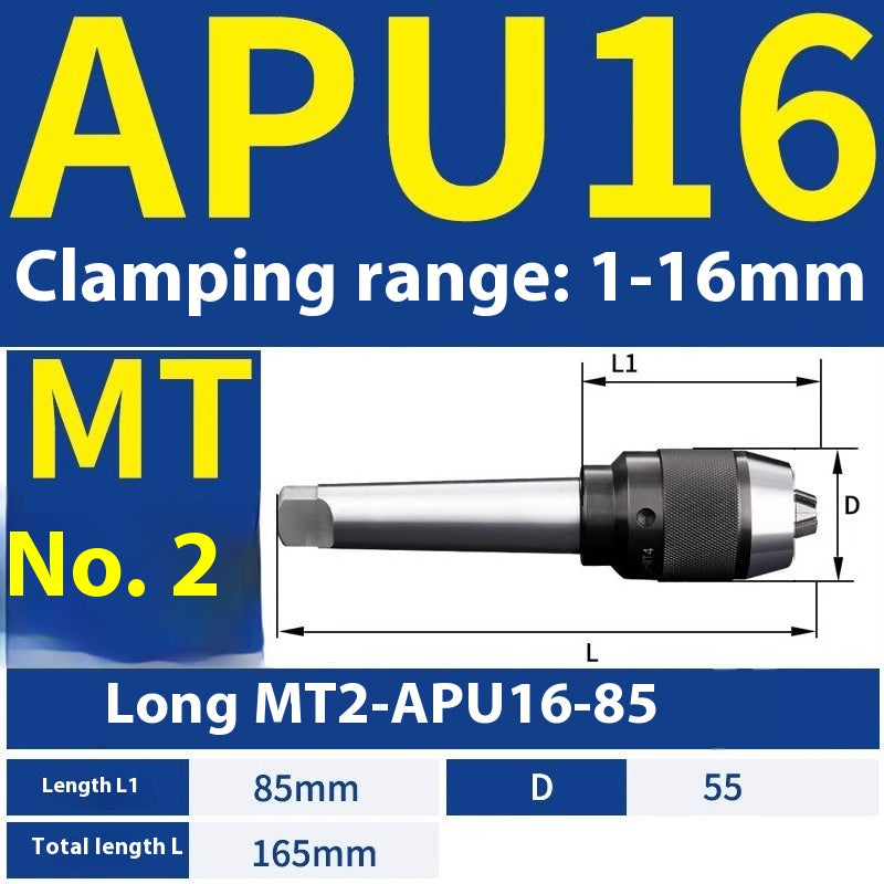 1077-APU one-piece self-tightening drill chuck BT30/BT40/BT50-APU08/13/16 drill bits straight shank milling cutter bits Shandong Denso Pricision Tools Co.,Ltd.