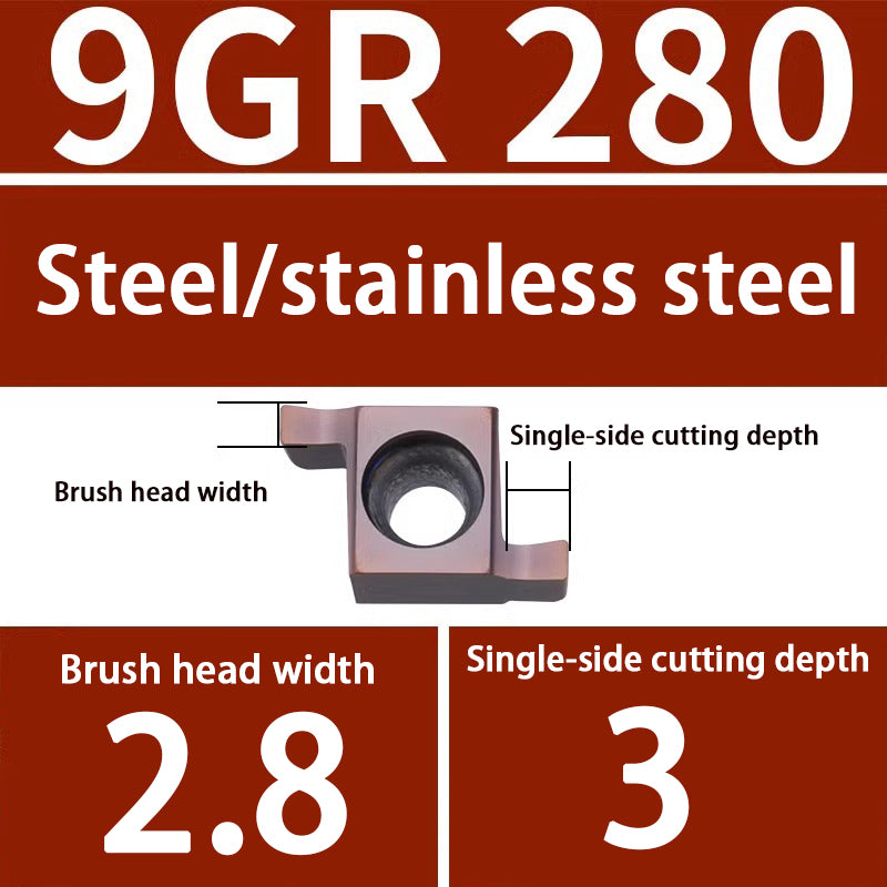 101-Inner hole grooving 7GR 100/150/200 CNC small diameter 8GR/9GR200/250/300 Swiss machine blade Shandong Denso Pricision Tools Co.,Ltd.