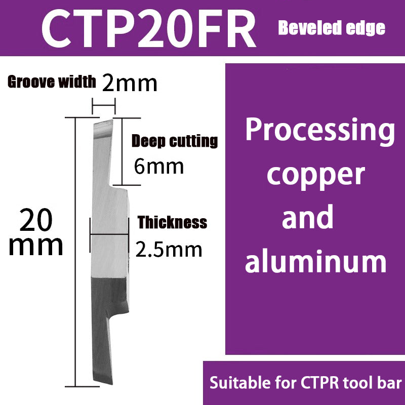 98-CTPA15FRN Swiss CNC Machine Blade Flat Bevel Groove Cutting Tool Shandong Denso Pricision Tools Co.,Ltd.