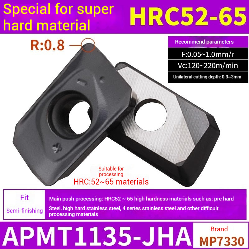 1025-CNC Milling Inserts APMT1135 Milling Blade 1604 Milling Head for Aluminum Alloy R0.8 Coated Rough Milling Machine Tool Pellets Shandong Denso Pricision Tools Co.,Ltd.