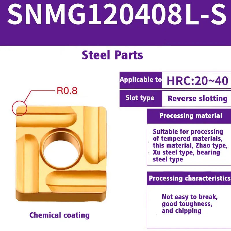 SNMG120408/04 Steel Castings Square insert Bits Shandong Denso Pricision Tools Co.,Ltd.