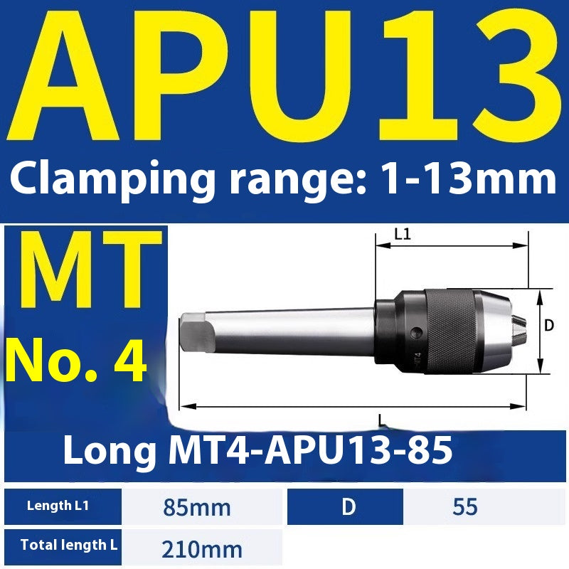 1077-APU one-piece self-tightening drill chuck BT30/BT40/BT50-APU08/13/16 drill bits straight shank milling cutter bits Shandong Denso Pricision Tools Co.,Ltd.