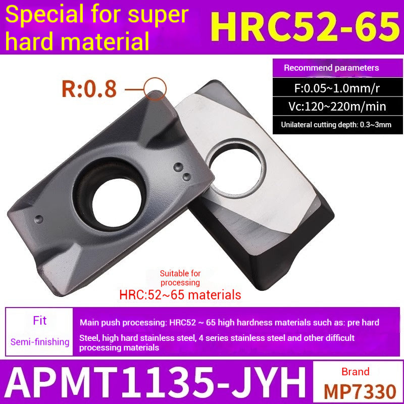 1025-CNC Milling Inserts APMT1135 Milling Blade 1604 Milling Head for Aluminum Alloy R0.8 Coated Rough Milling Machine Tool Pellets Shandong Denso Pricision Tools Co.,Ltd.