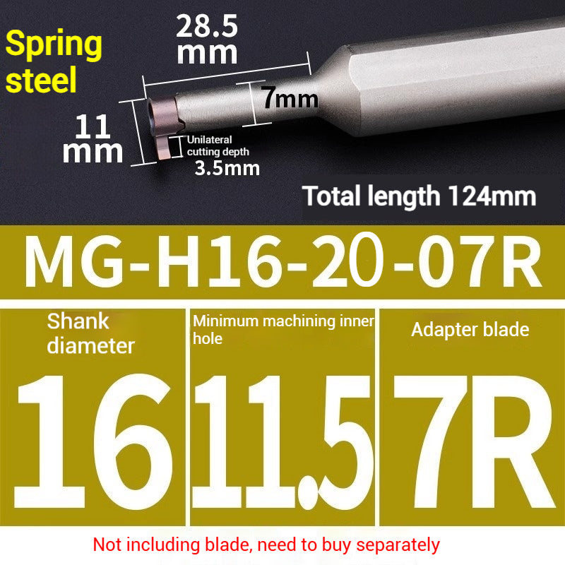 1020-Bore groove cutter small hole internal groove cutter grain deepening groove small bore cutter CNC cutter comma blade digging groove cutter bar Shandong Denso Pricision Tools Co.,Ltd.