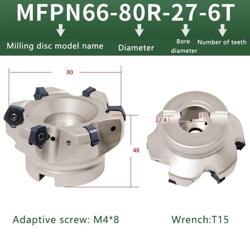 HSB-MFPN66 CNC Shoulder Face Mill Head for Heavy Cutting MFPN Indexable Milling Cutter (for PNMU Carbide Milling Insert) Shandong Denso Pricision Tools Co.,Ltd.