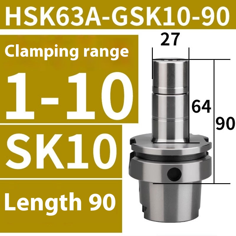 1082-SK63A shank dynamic balance high-speed precision zero windage CNC milling shank HSK63A-SK10 16-100L Shandong Denso Pricision Tools Co.,Ltd.