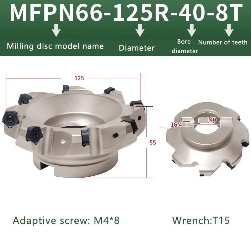 HSB-MFPN66 CNC Shoulder Face Mill Head for Heavy Cutting MFPN Indexable Milling Cutter (for PNMU Carbide Milling Insert) Shandong Denso Pricision Tools Co.,Ltd.