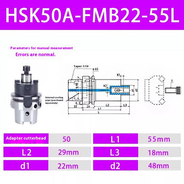 2101- HSK63A-FMB face mill shank face water 50A HSK63A-FMB22 27 3240 face mill shank Shandong Denso Pricision Tools Co.,Ltd.