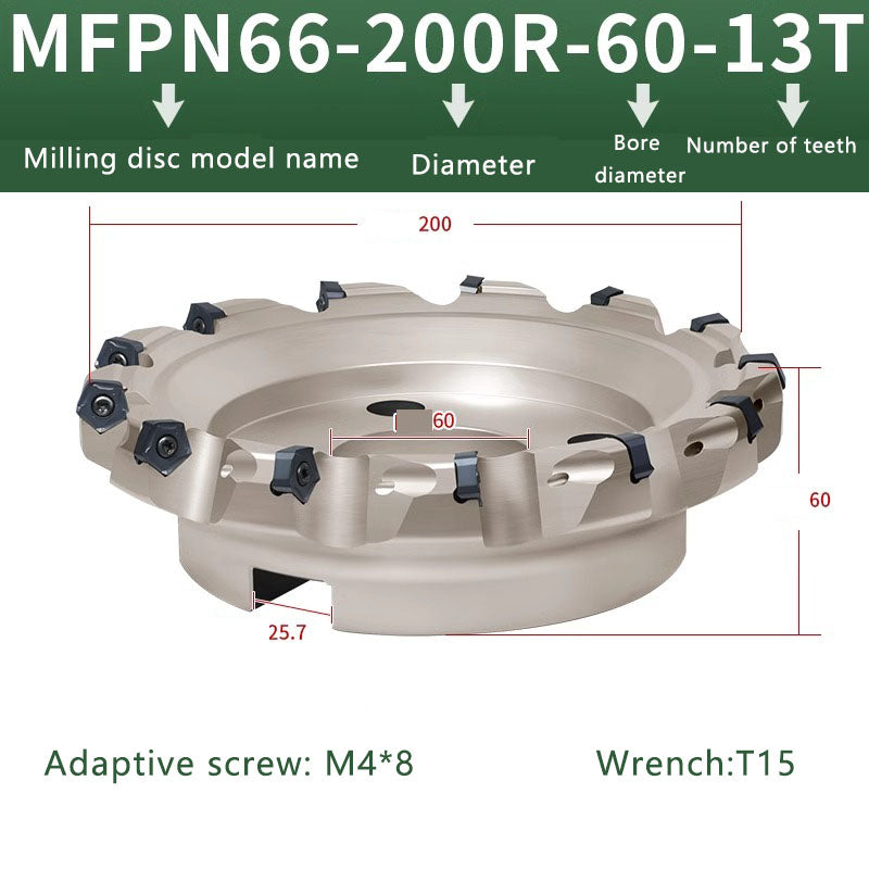 HSB-MFPN66 CNC Shoulder Face Mill Head for Heavy Cutting MFPN Indexable Milling Cutter (for PNMU Carbide Milling Insert) Shandong Denso Pricision Tools Co.,Ltd.